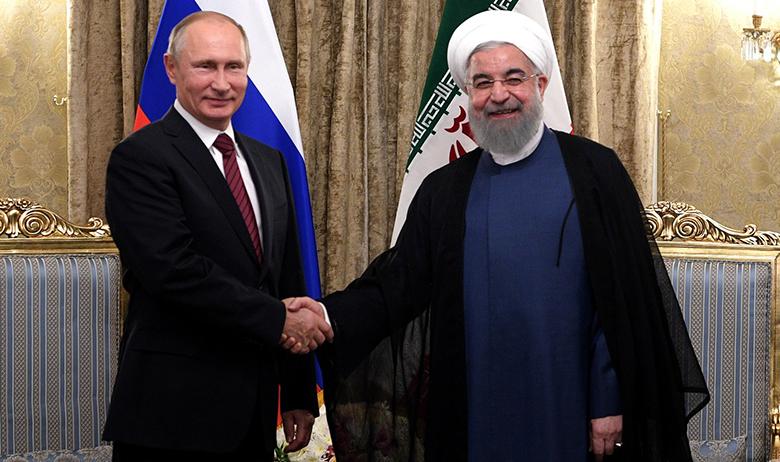 Владимир Путин и Хасан Рухани