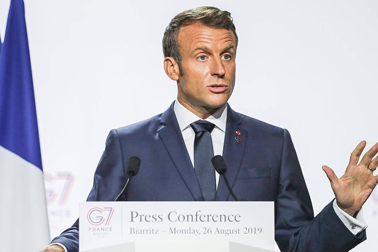 Президент Франции Эммануэль Макрон 