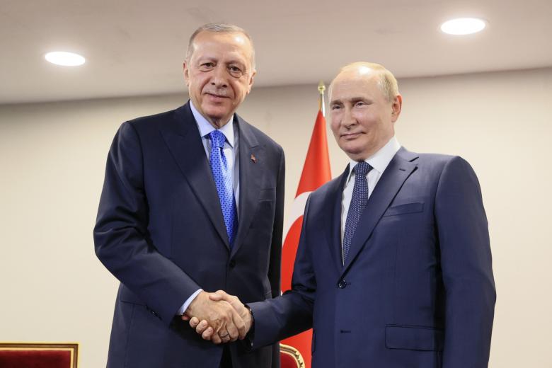 Президент РФ Владимир Путин и президент Турции Реджеп Тайип Эрдоган