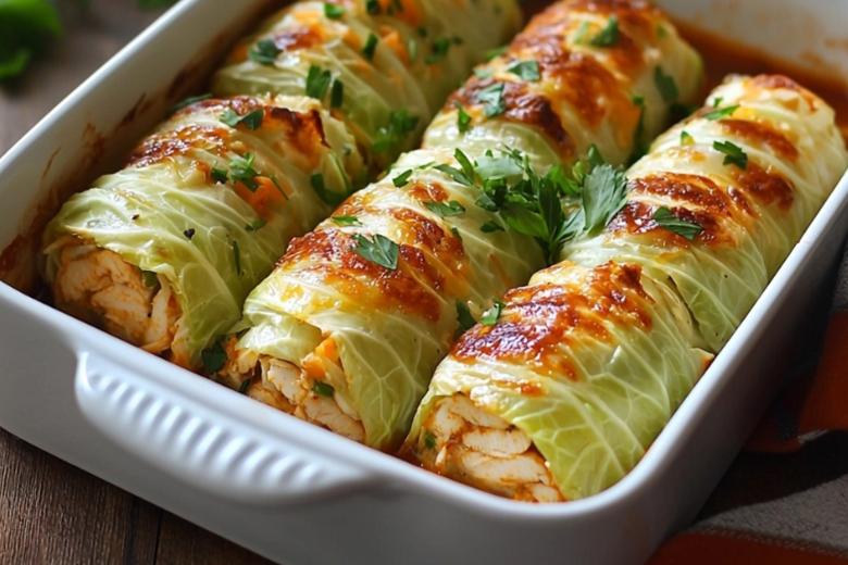 Капустные роллы с курицей и сыром: простой и вкусный рецепт