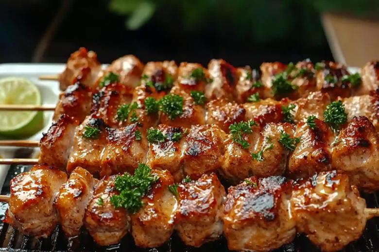 Шашлык из курицы в духовке по пошаговому рецепту