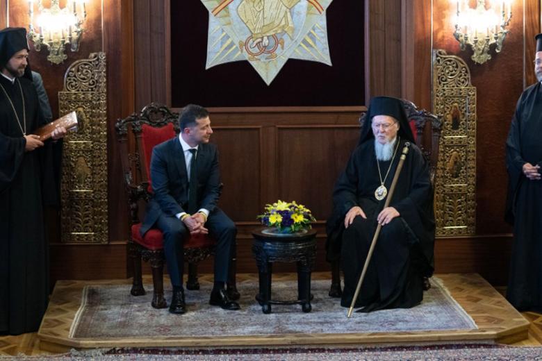 Встреча Президента Украины Владимира Зеленского и Вселенского Патриарха Варфоломея I