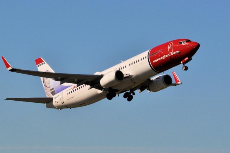 Самолет авиакомпании Norwegian