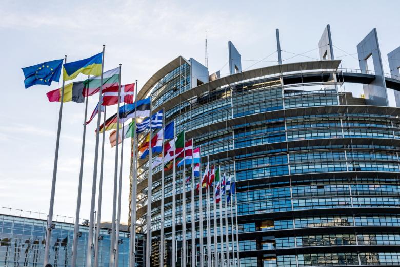 Здание Европейского парламента в Страсбурге