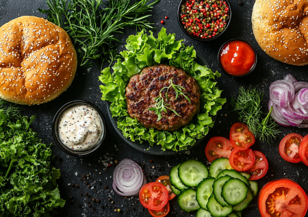 Просто и вкусно — гамбургер в домашних условиях с хрустящим лучком