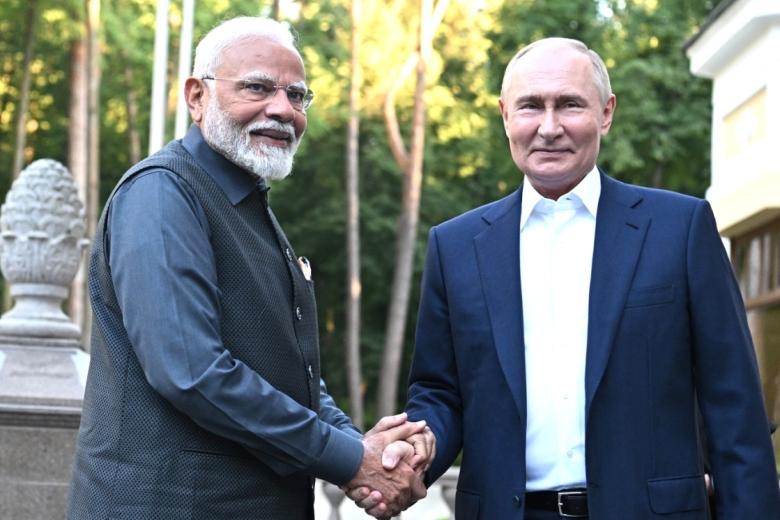 Владимир Путин и Нарендра Моди