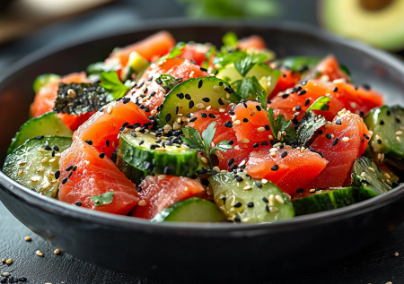 Салат «Пьяный самурай» — как роллы, только вкуснее! Готовим за 10 минут
