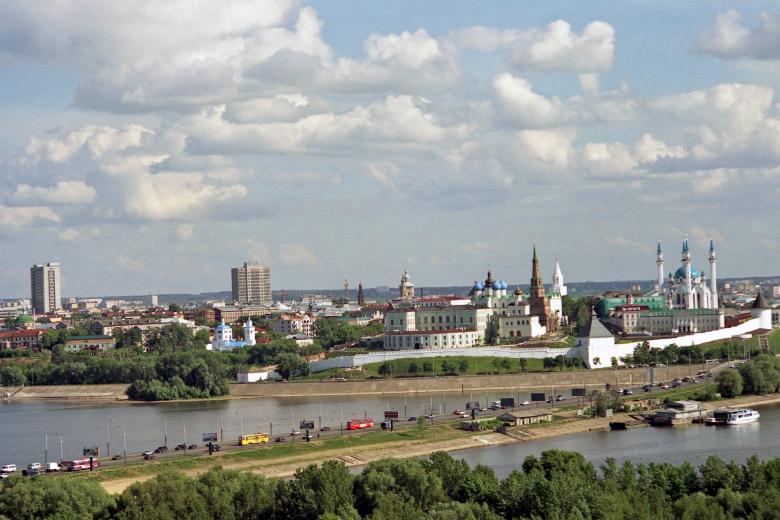 Вид на Казанский кремль
