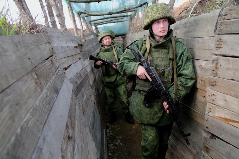 Бойцы Народной милиции ДНР