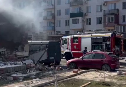 Момент второго взрыва в Махачкале попал на видео