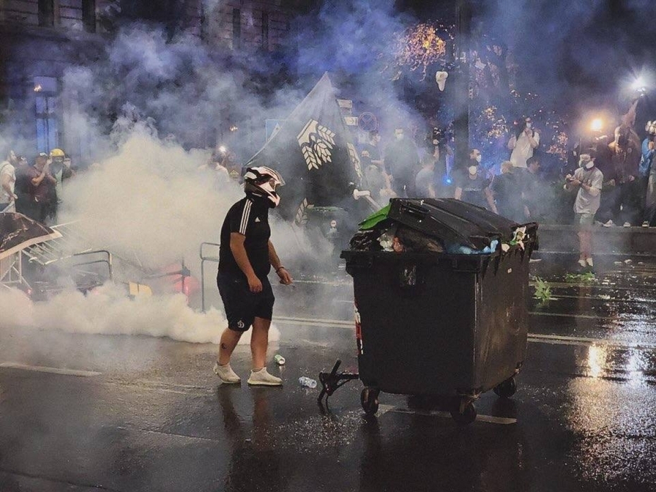 Протесты в Тбилиси против закона об иноагентах