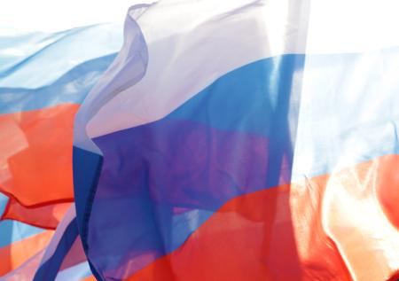 Флаг России подняли над курским Горналем