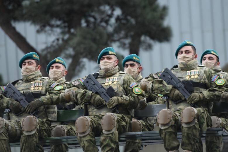 Военнослужащие азербайджанской армии 