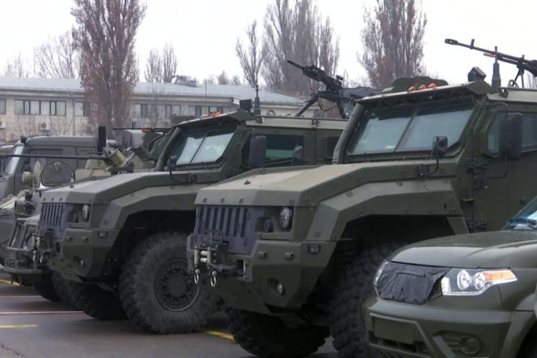 Военная техника российской части миротворческих сил ОДКБ