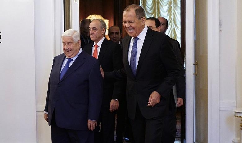 Сергей Лавров и Валид Муаллем