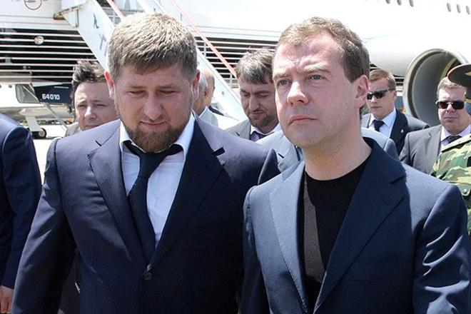 Рамзан Кадыров и Дмитрий Медведев