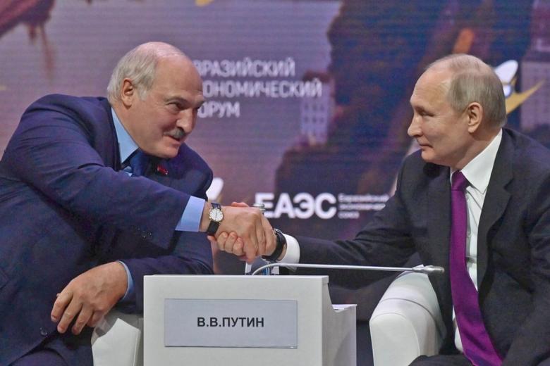 Александр Лукашенко и Владимир Путин