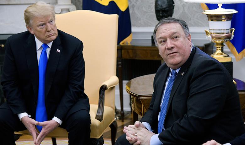 Дональд Трамп и Майк Помпео
