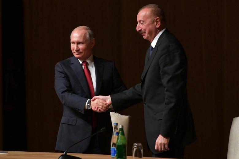 Владимир Путин и Ильхам Алиев