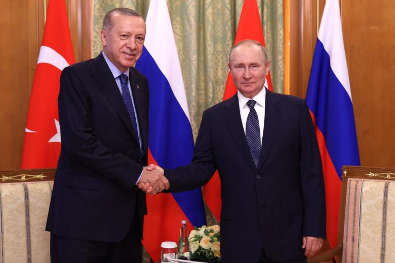Реджеп Тайип Эрдоган и Владимир Путин