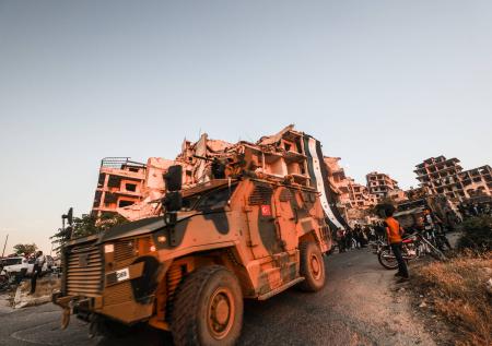 На турецкой базе в Сирии прогремел мощный взрыв