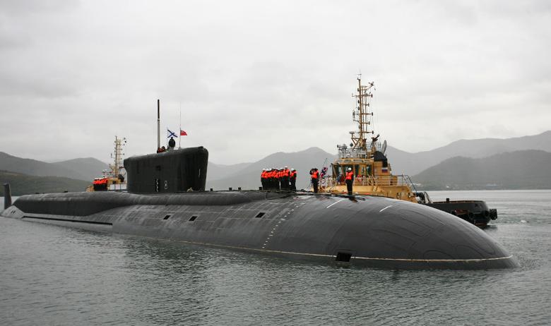 Экипаж атомного подводного ракетоносца «Александр Невский» на Камчатке