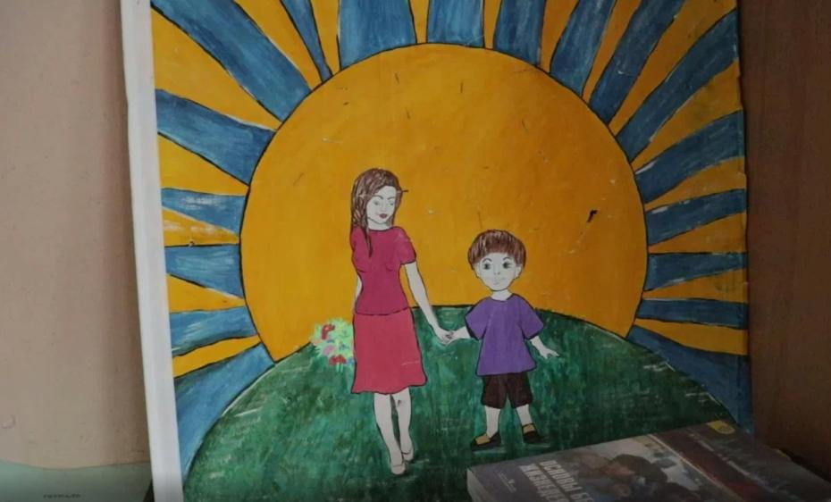 Рисунок в школе номер 93, в котором учился Максим Фомин