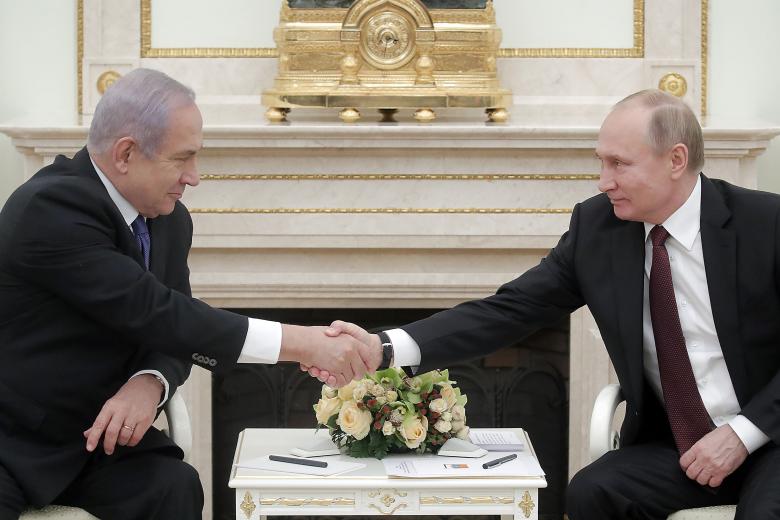 Биньямин Нетаньяху и Владимир Путин