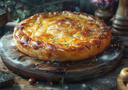 Готовим курник — сытный пирог с курицей и картошкой