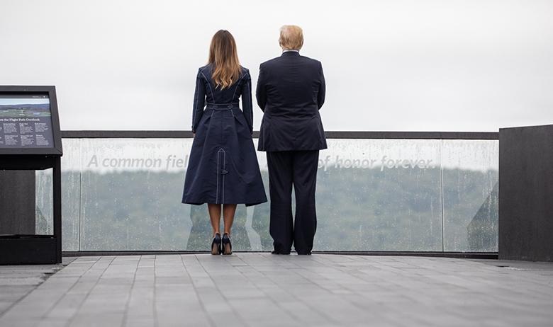 Первая леди США Меланья Трамп и президент США Дональд Трамп
