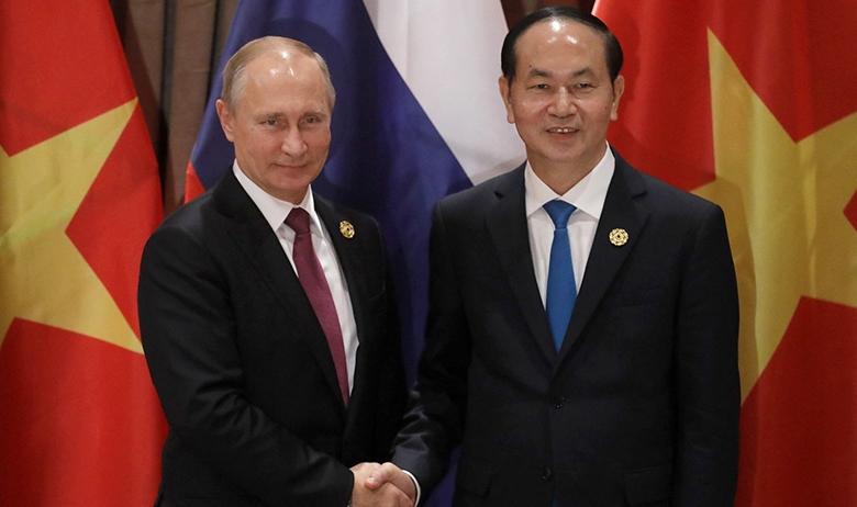 Президент РФ Владимир Путин С президентом Вьетнама Чан Дай Куангом