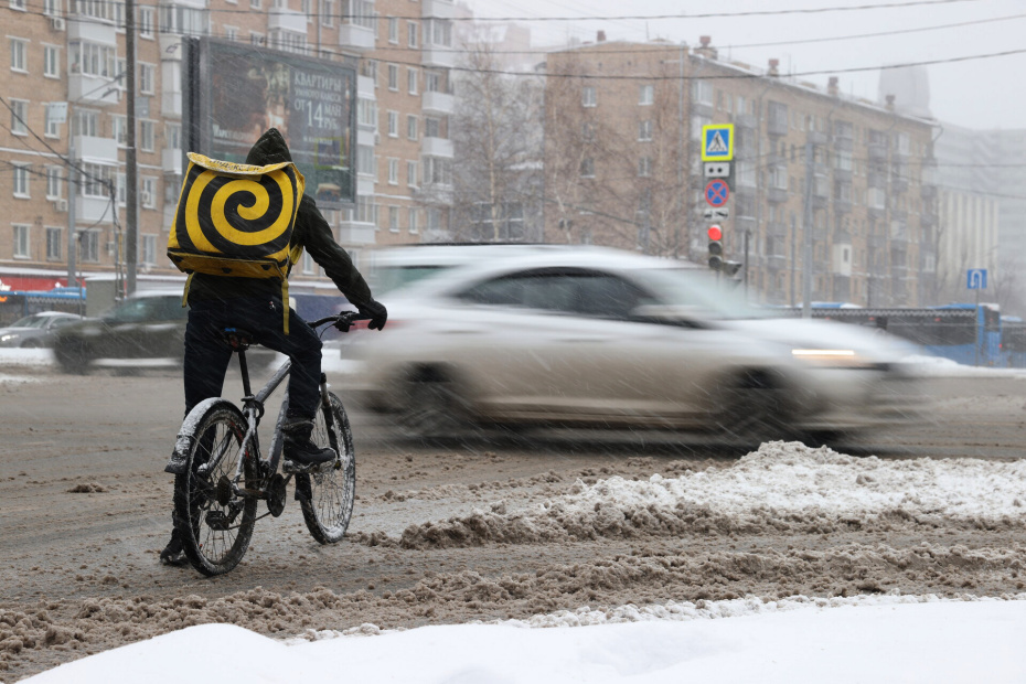 Снегопад в Москве