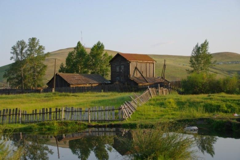 Бурятское село Большой Куналей