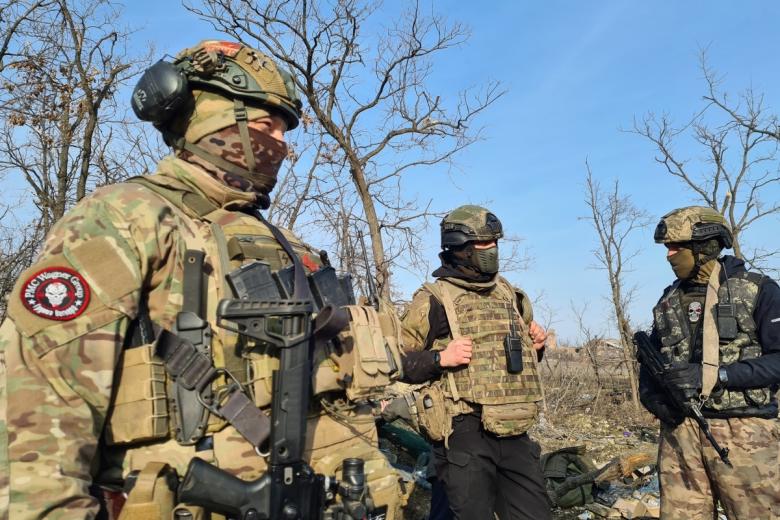 Бойцы группы «Вагнер» в Артёмовске (Бахмуте) в ДНР