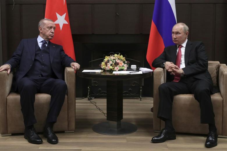 Реджеп Тайип Эрдоган и Владимир Путин