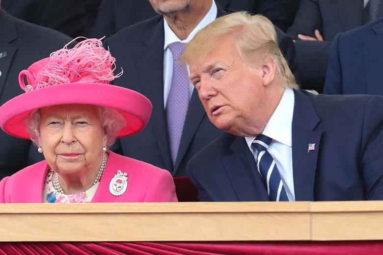Елизавета II и Дональд Трамп