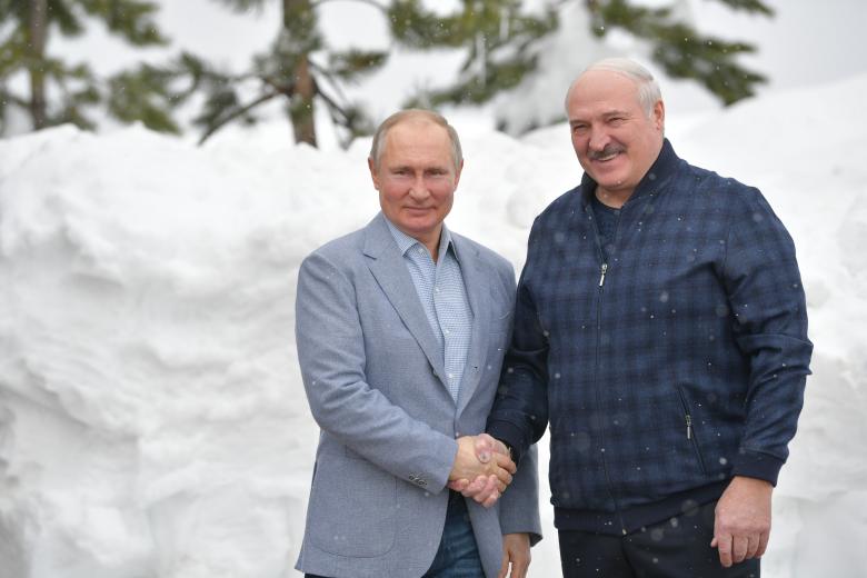 Владимир Путин и Александр Лукашенко