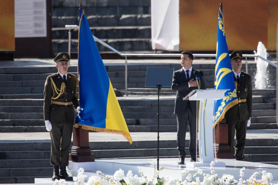 Участие президента Украины в мероприятиях по случаю 28-й годовщины независимости Украины