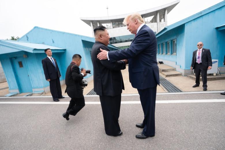 Ким Чен Ын и Дональд Трамп