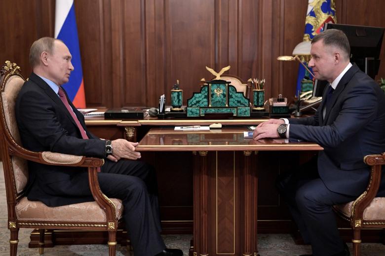 Владимир Путин и Евгений Зиничев