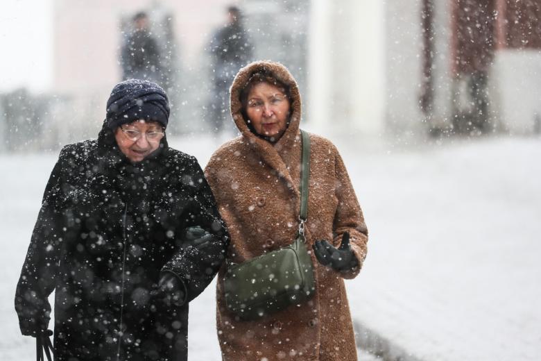 Снегопад в Москве