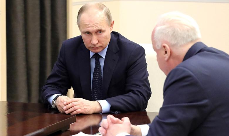 Президент РФ Владимир Путин встретился с председателем Следственного комитета Александром Бастрыкиным