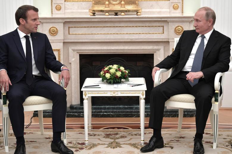 Эммануэль Макрон, Владимир Путин