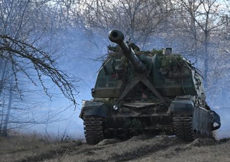 Российская «Мста-С» обратила в пепел опорник ВСУ