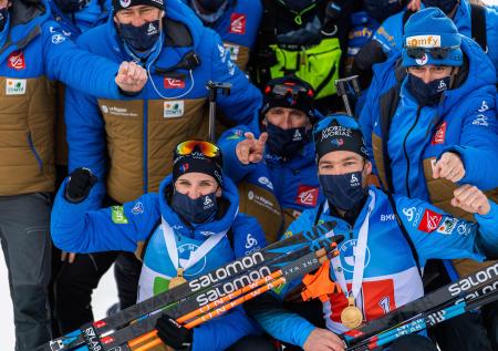 Франция выиграла сингл-микст на чемпионате мира по биатлону