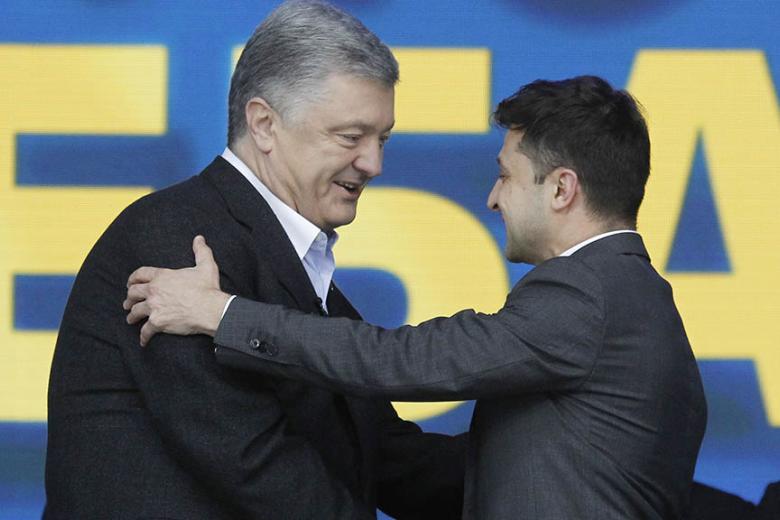 Пётр Порошенко и Владимир Зеленский