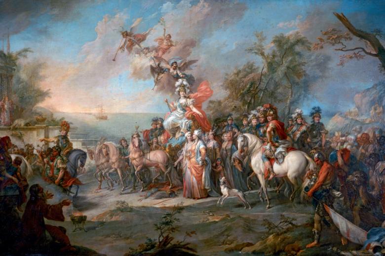 «Аллегория победы Екатерины II над турками и татарами» Стефано Торелли, 1772 год