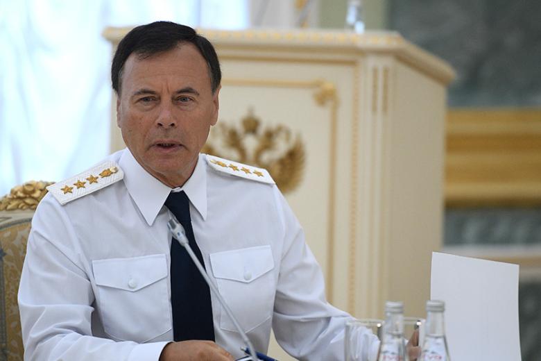 Первый заместитель генерального прокурора РФ Александр Буксман на заседании коллегии Генеральной прокуратуры РФ