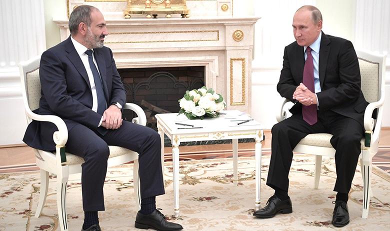 Никол Пашинян и Владимир Путин