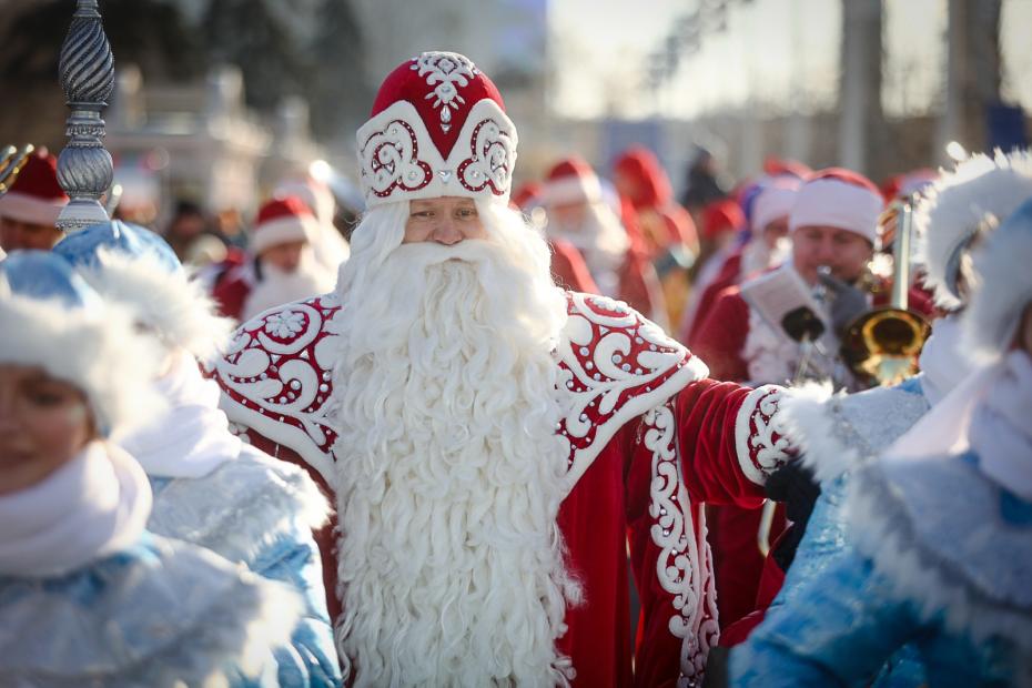 Празднование дня рождения Деда Мороза на ВДНХ